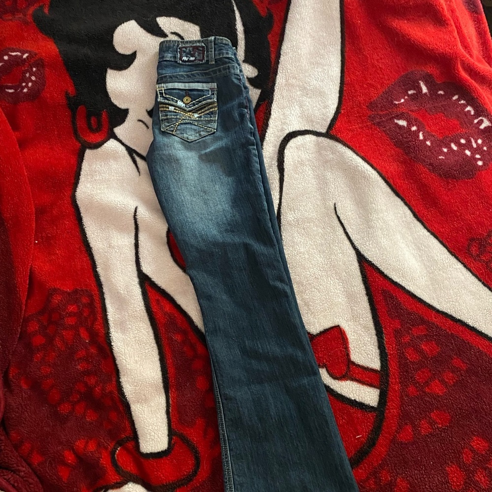 Hydraulic low rise bootcut jeans